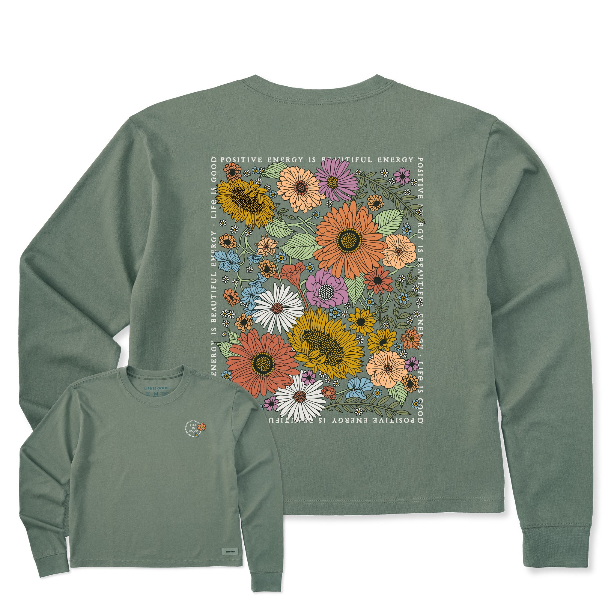 Beautiful Energy Wildflowers Long Sleeve Tee